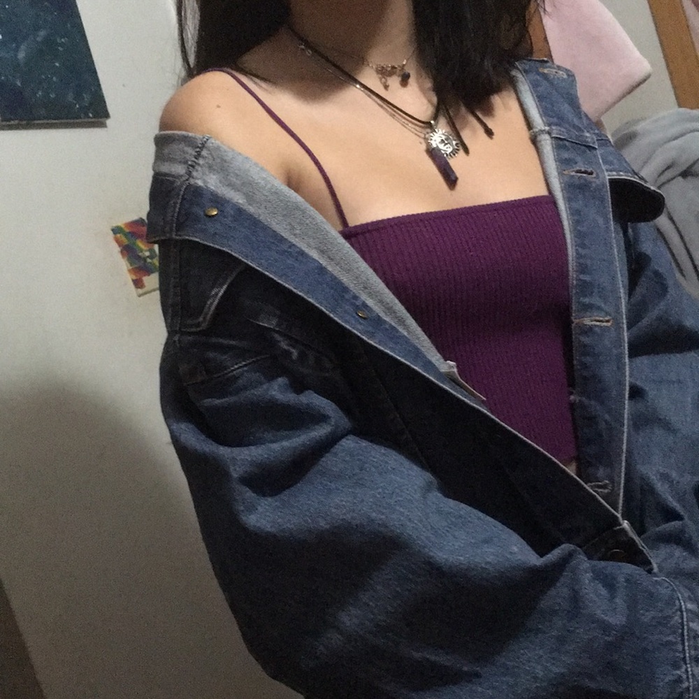 Blue denim vintage jacket